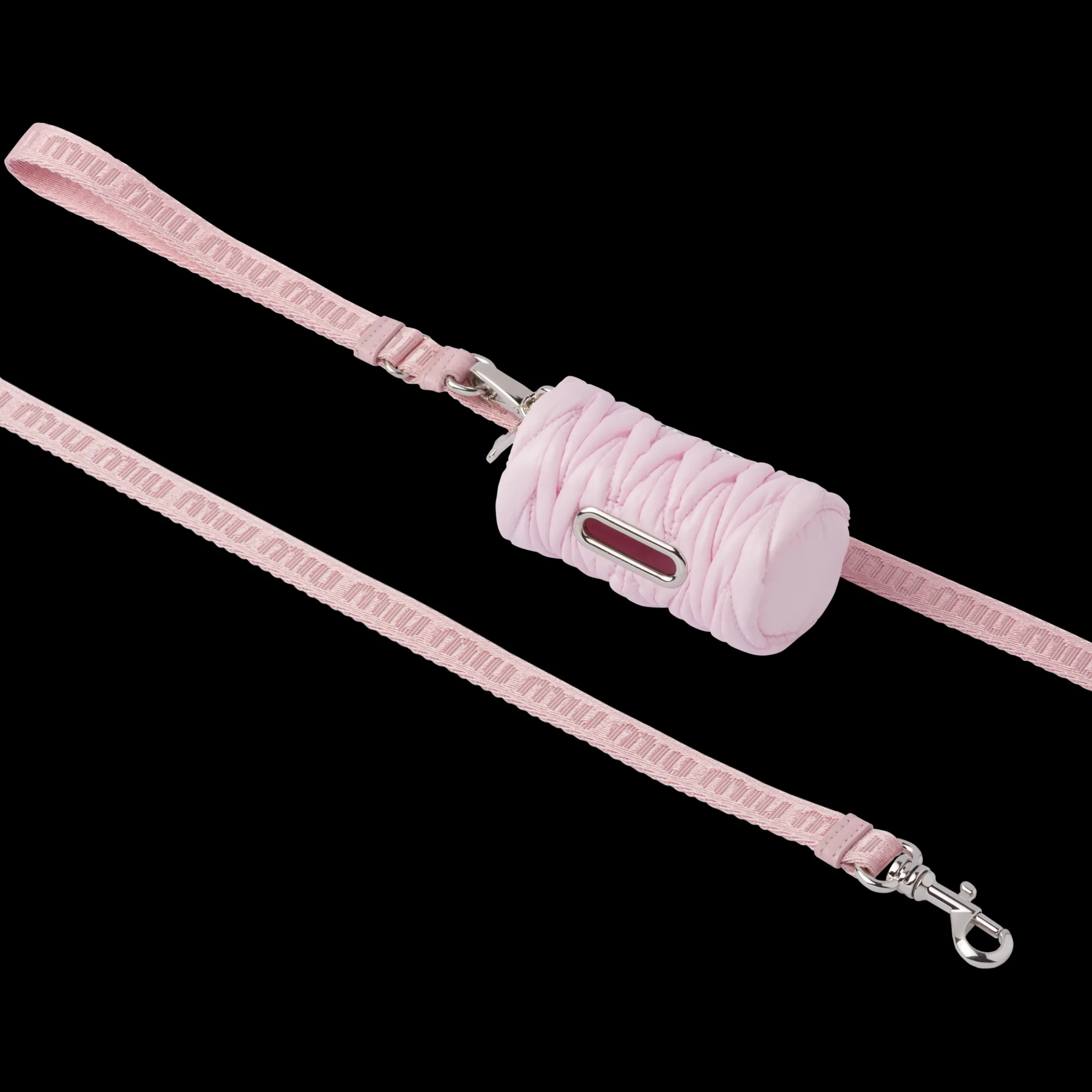 Alabaster Pink Woven Tape Leash | Miu Miu