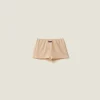 Albino White Cashmere And Silk Shorts | Miu Miu