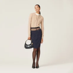 Albino White Cashmere Knit Cardigan | Miu Miu