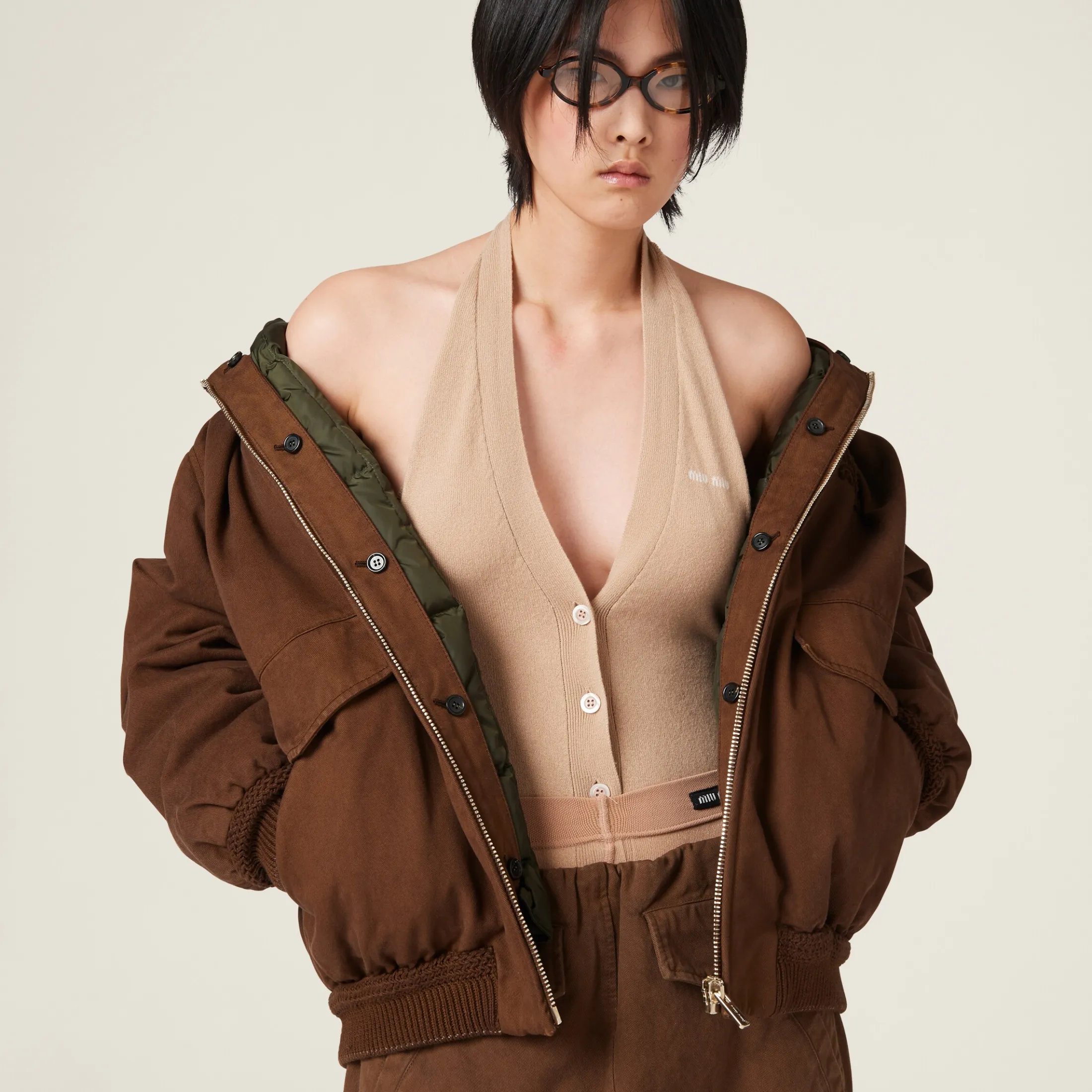 Albino White Cashmere Knit Vest | Miu Miu