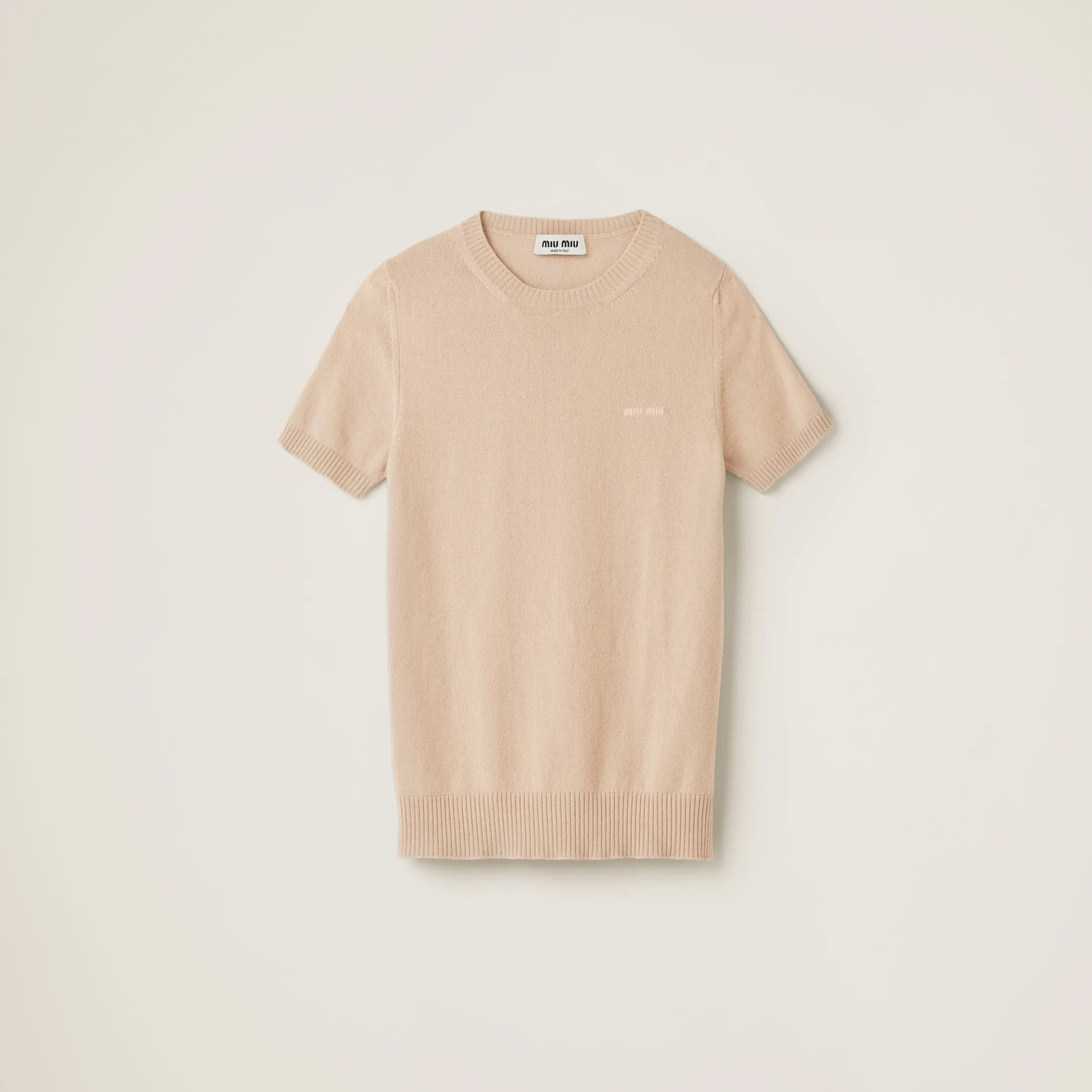 Albino White Cashmere Sweater | Miu Miu