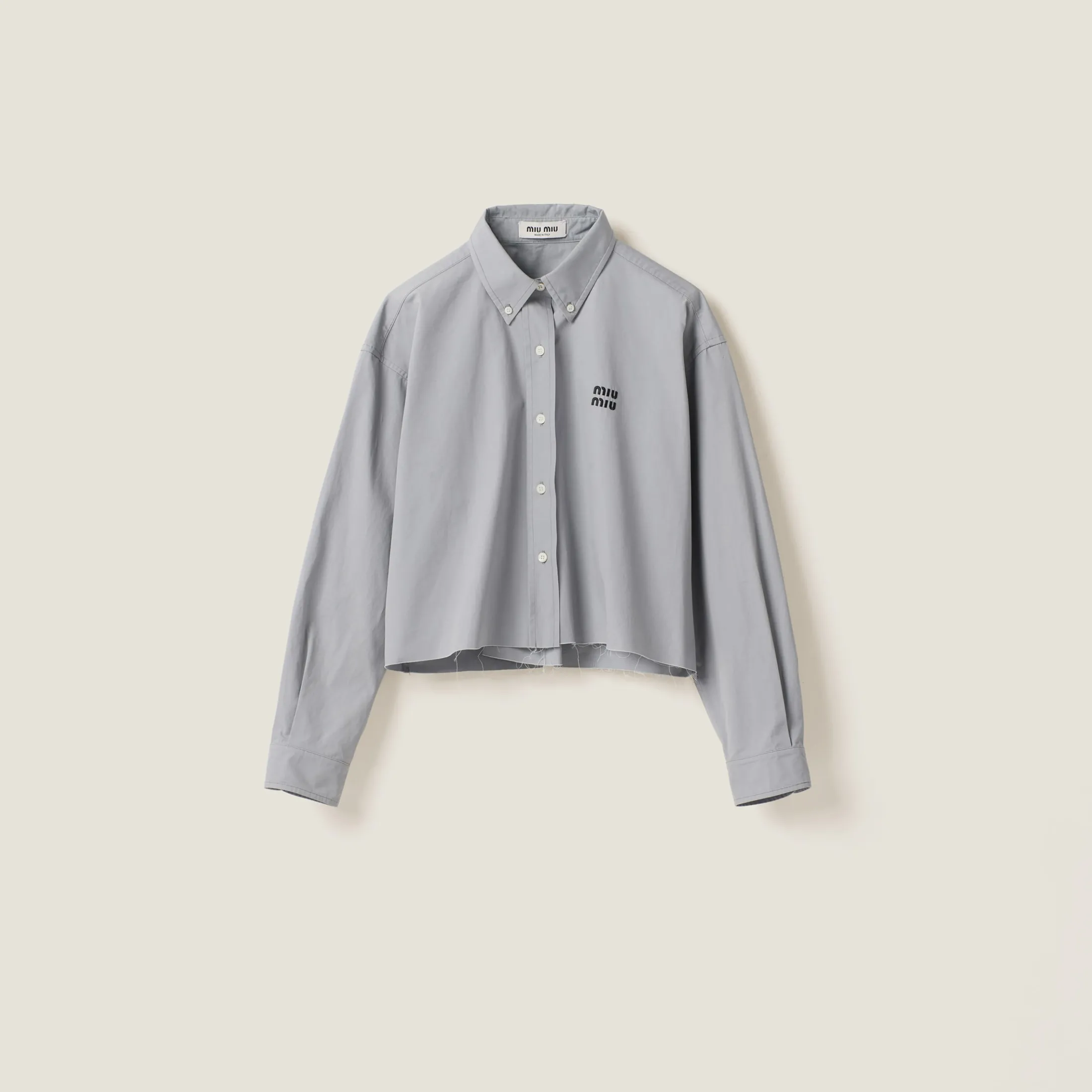 Aluminum Poplin Shirt | Miu Miu