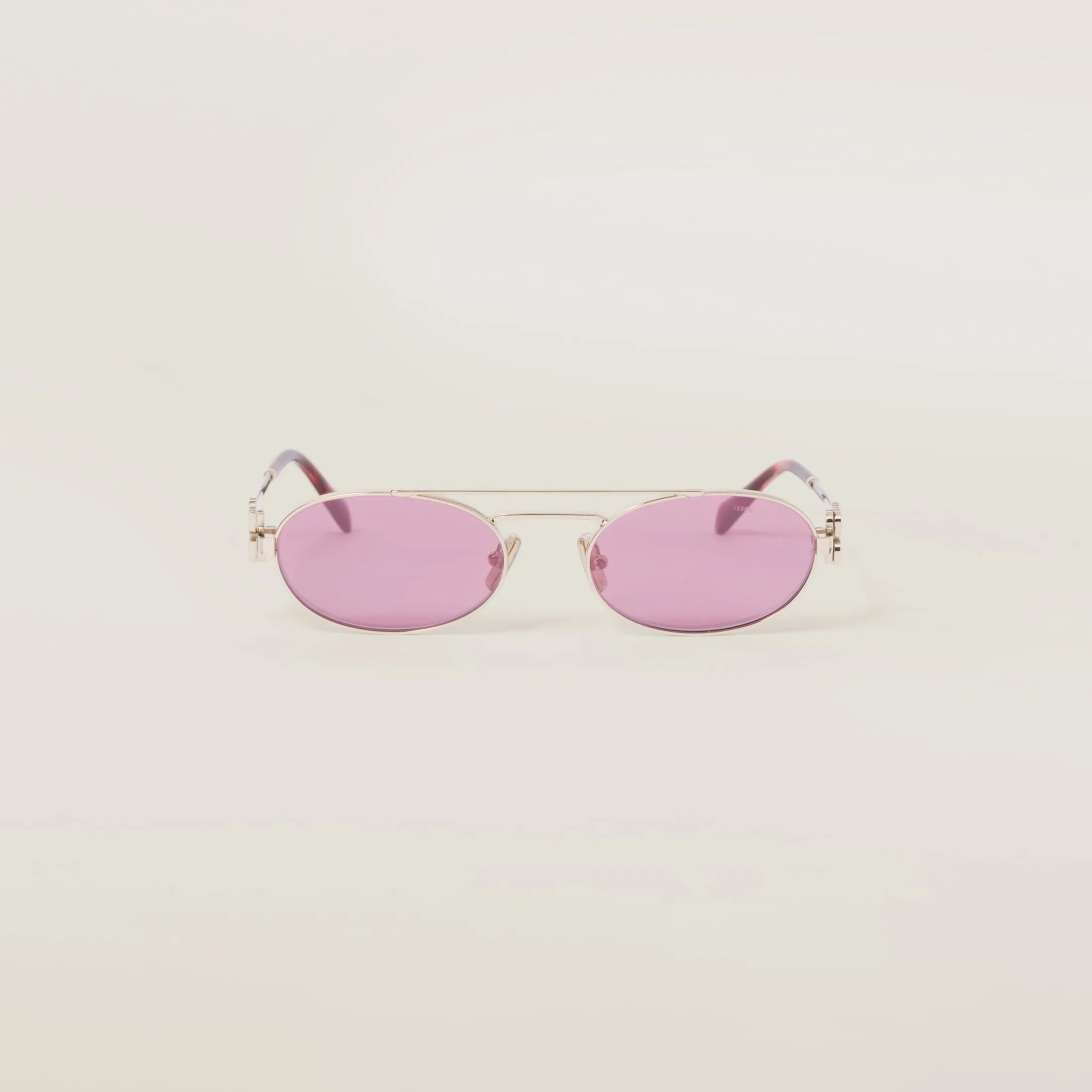 Amaranth Lenses Miu Miu Logo Sunglasses | Miu Miu