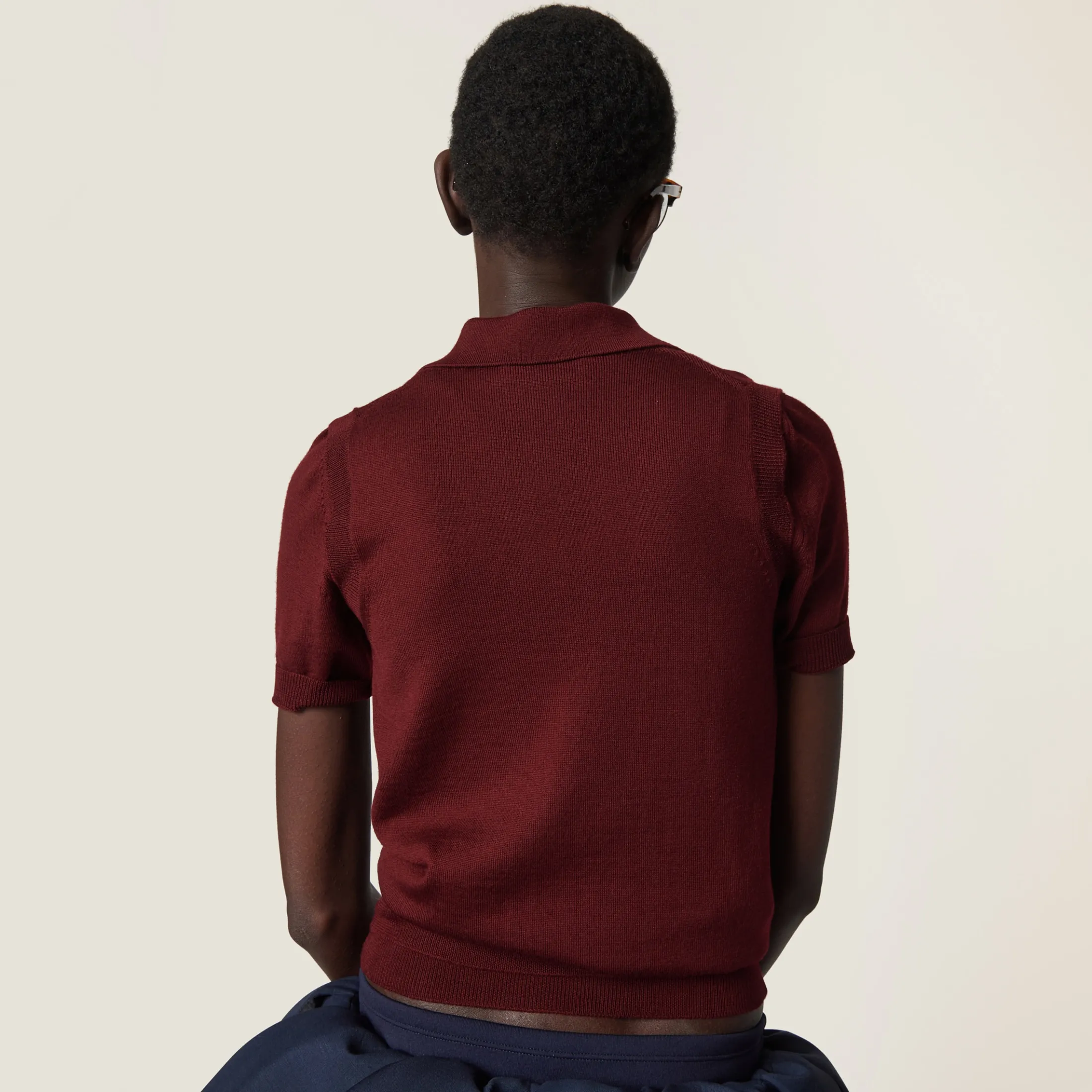 Amaranth Red/maize Yellow Wool Sweater Vest | Miu Miu