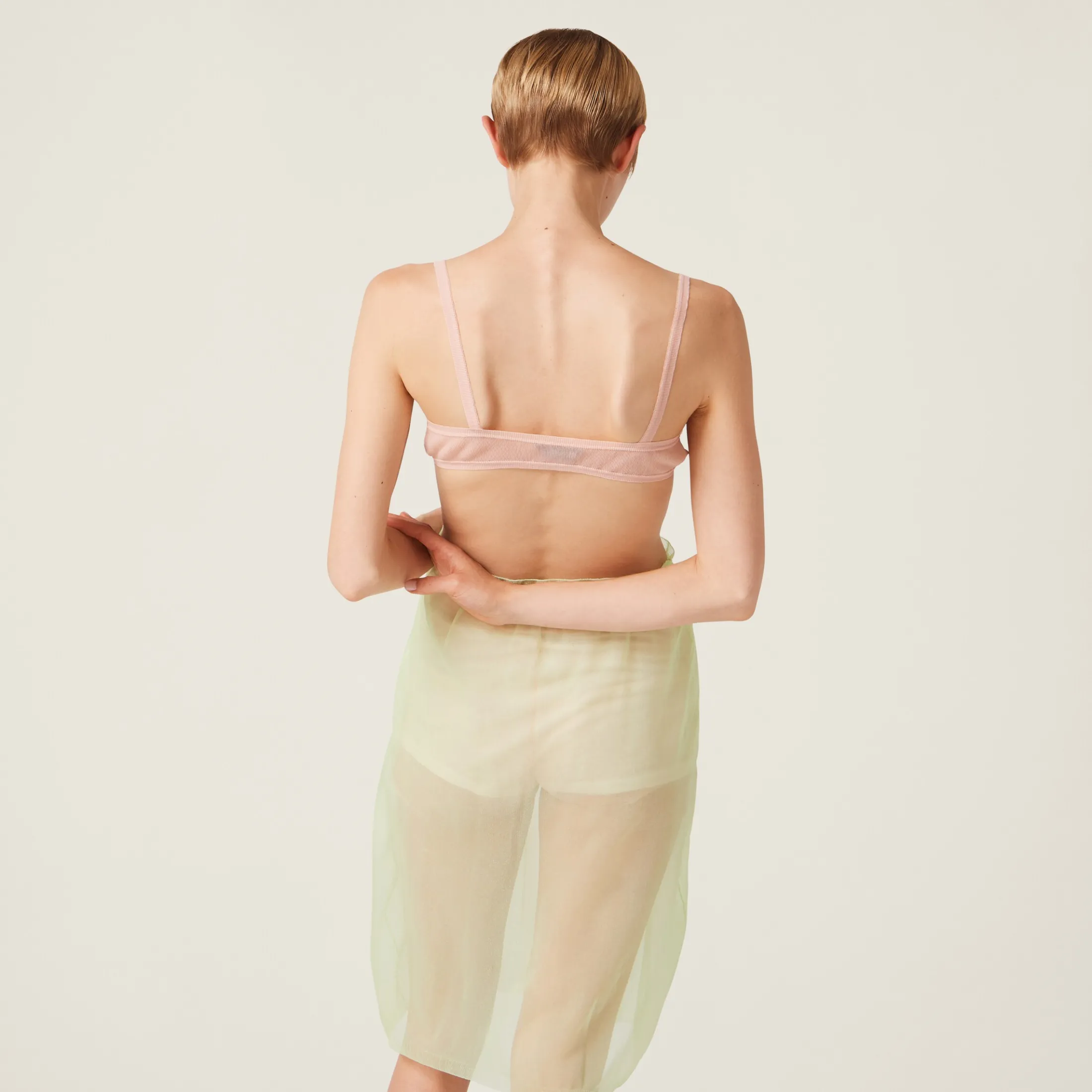 Apricot Nylon Bra | Miu Miu