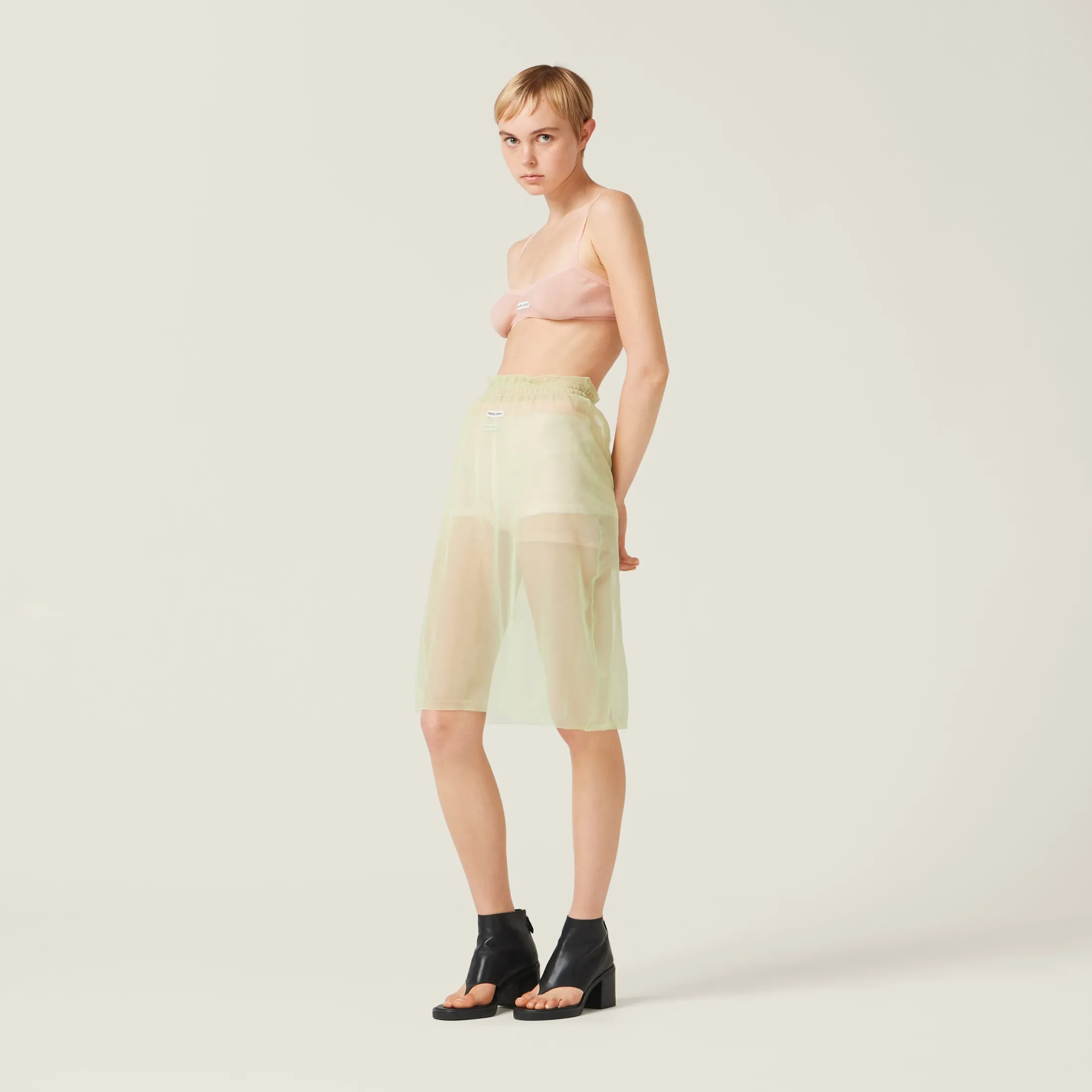 Apricot Nylon Bra | Miu Miu