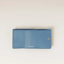 Astral Blue Small Leather Wallet | Miu Miu