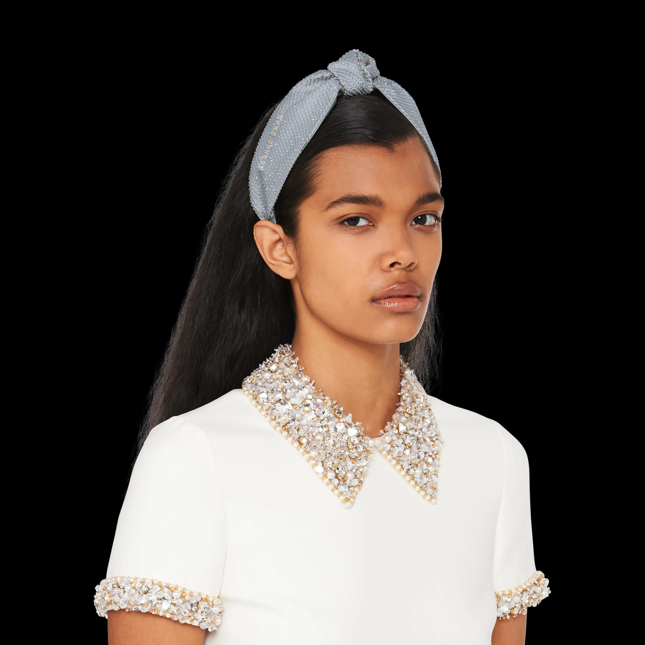 Astro Velvet Headband | Miu Miu
