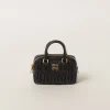 Black Arcadie Matelassé Nappa Leather Mini-bag | Miu Miu