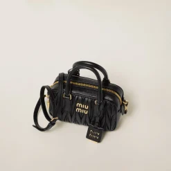 Black Arcadie Matelassé Nappa Leather Bag | Miu Miu