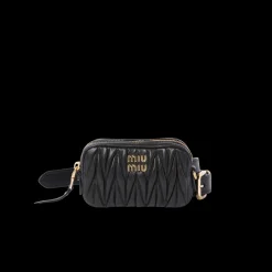 Black Belt With Matelassé Pouch | Miu Miu