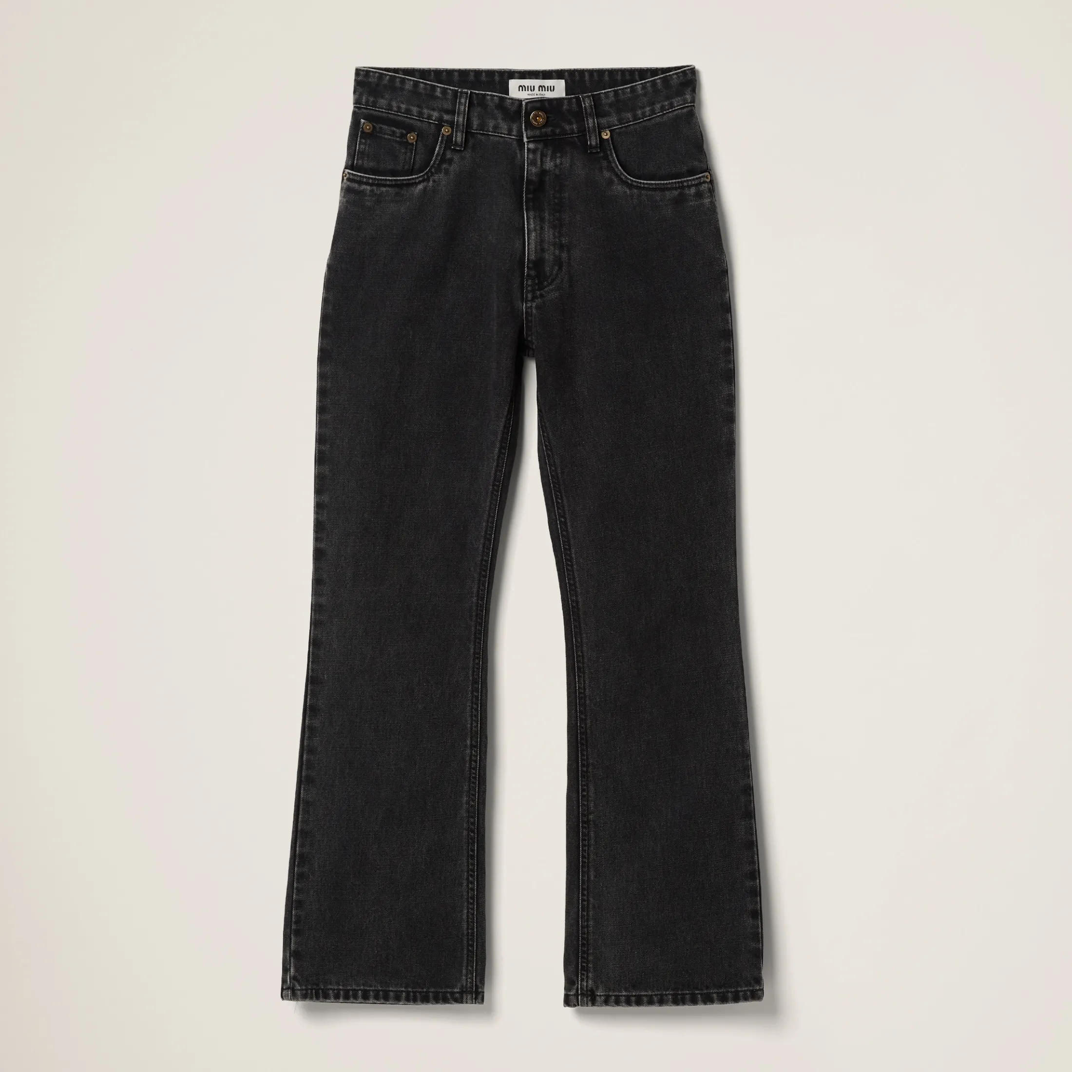 Black Black Denim Pants | Miu Miu