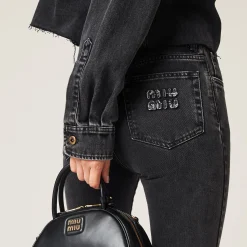 Black Black Denim Pants | Miu Miu