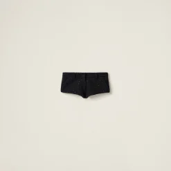 Black Bouclé Shorts | Miu Miu