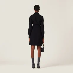 Black Cady Dress | Miu Miu