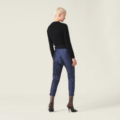 Black Cashmere Knit Cardigan | Miu Miu