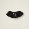 Black Cloquet Miniskirt | Miu Miu
