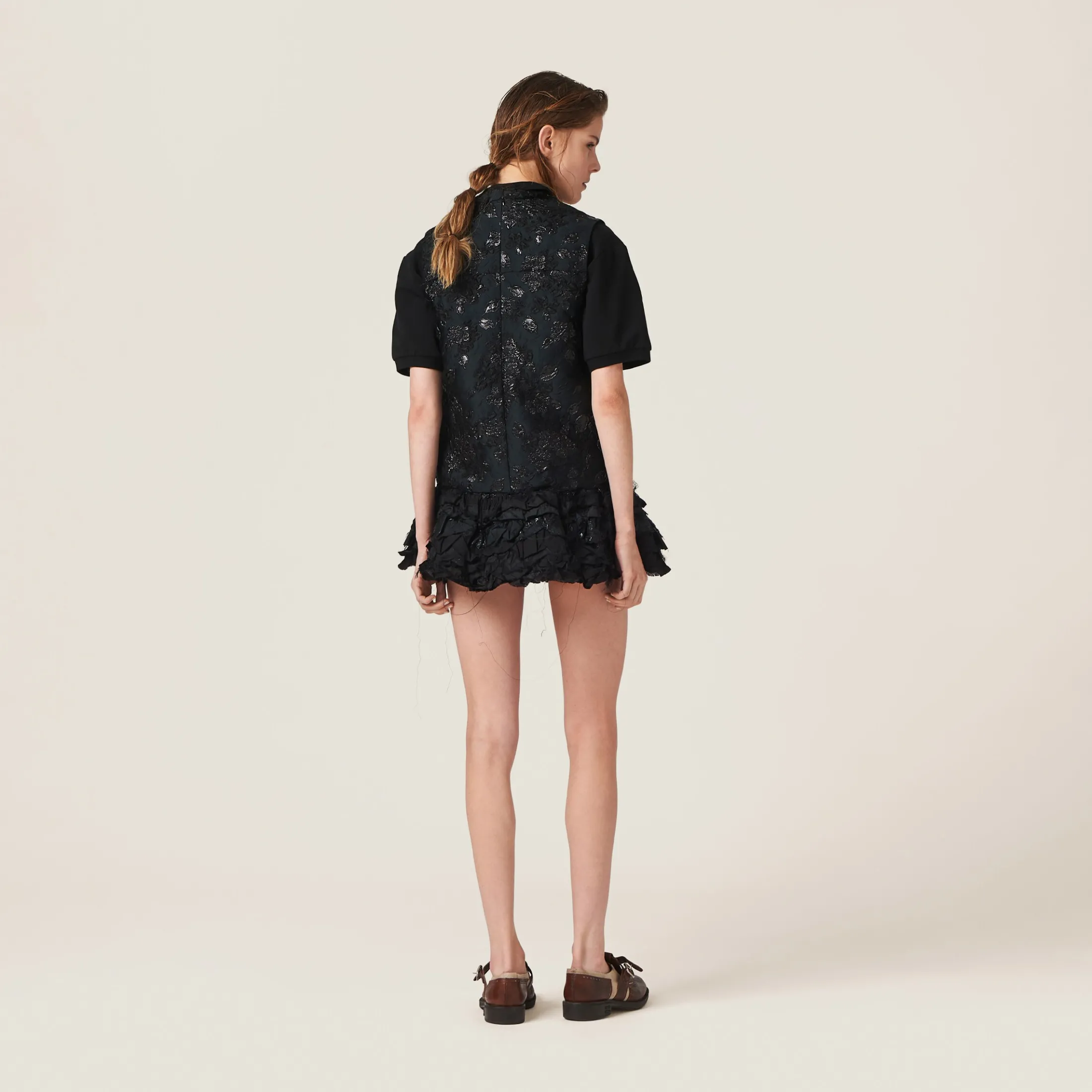 Black Cloquet Top | Miu Miu