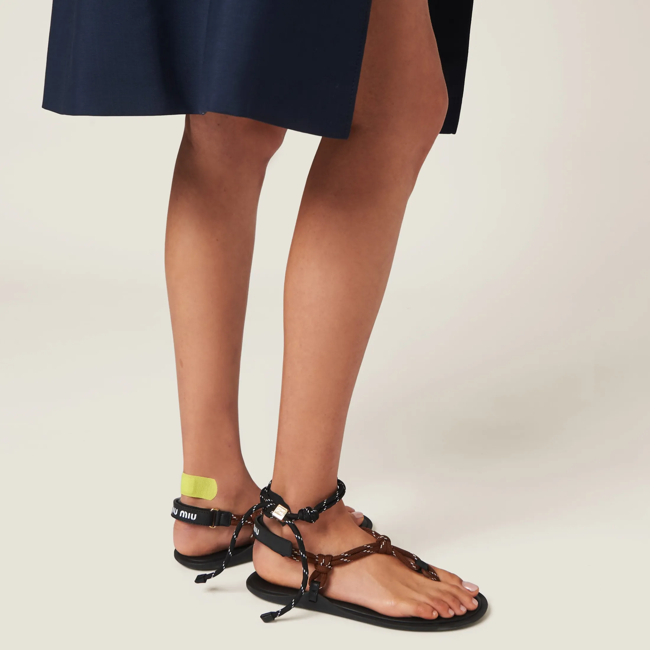 Black Cord And Nylon Bracelet | Miu Miu