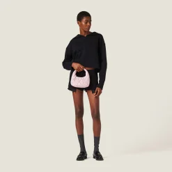 Black Cotton Fleece Sweatshirt | Miu Miu