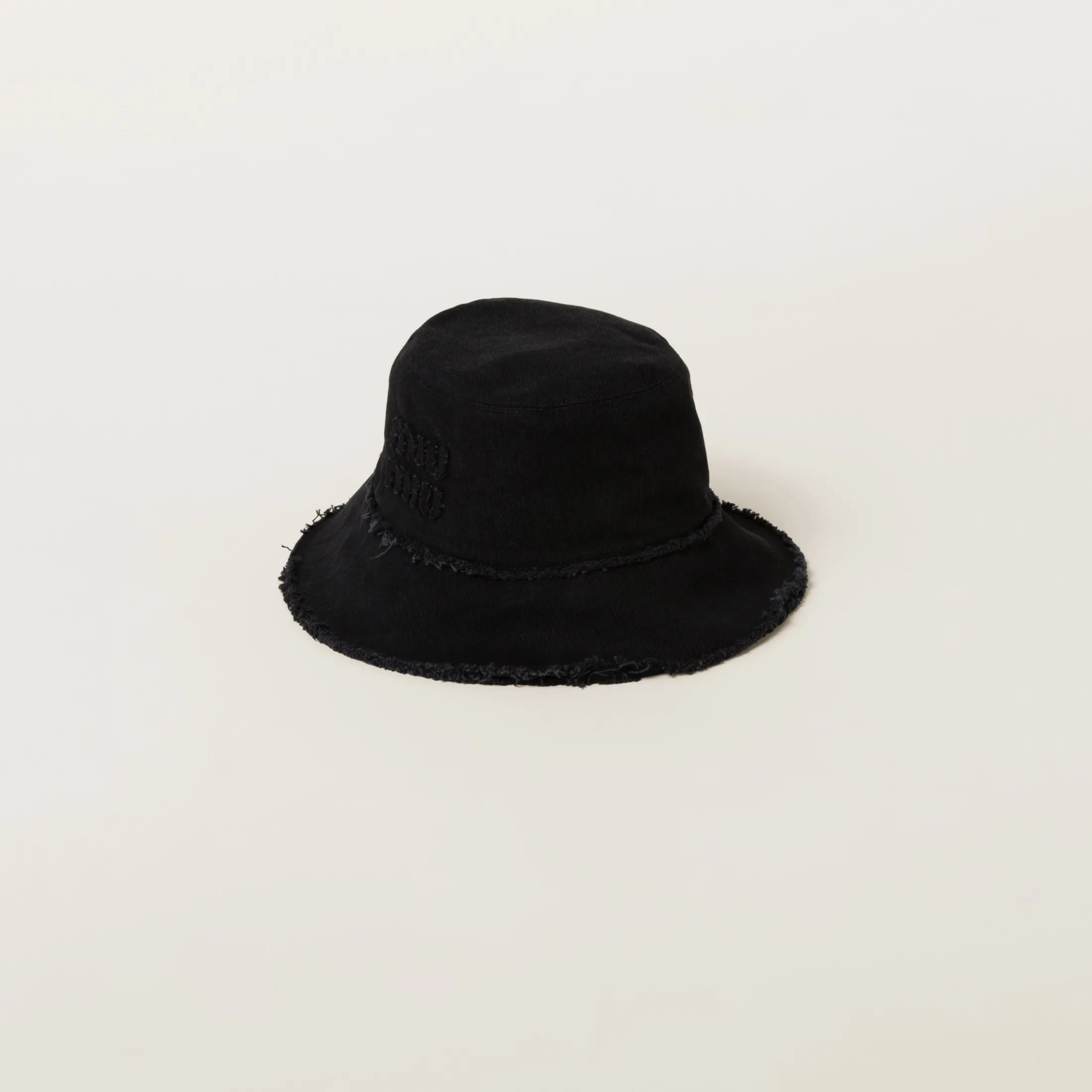 Black Denim Bucket Hat | Miu Miu