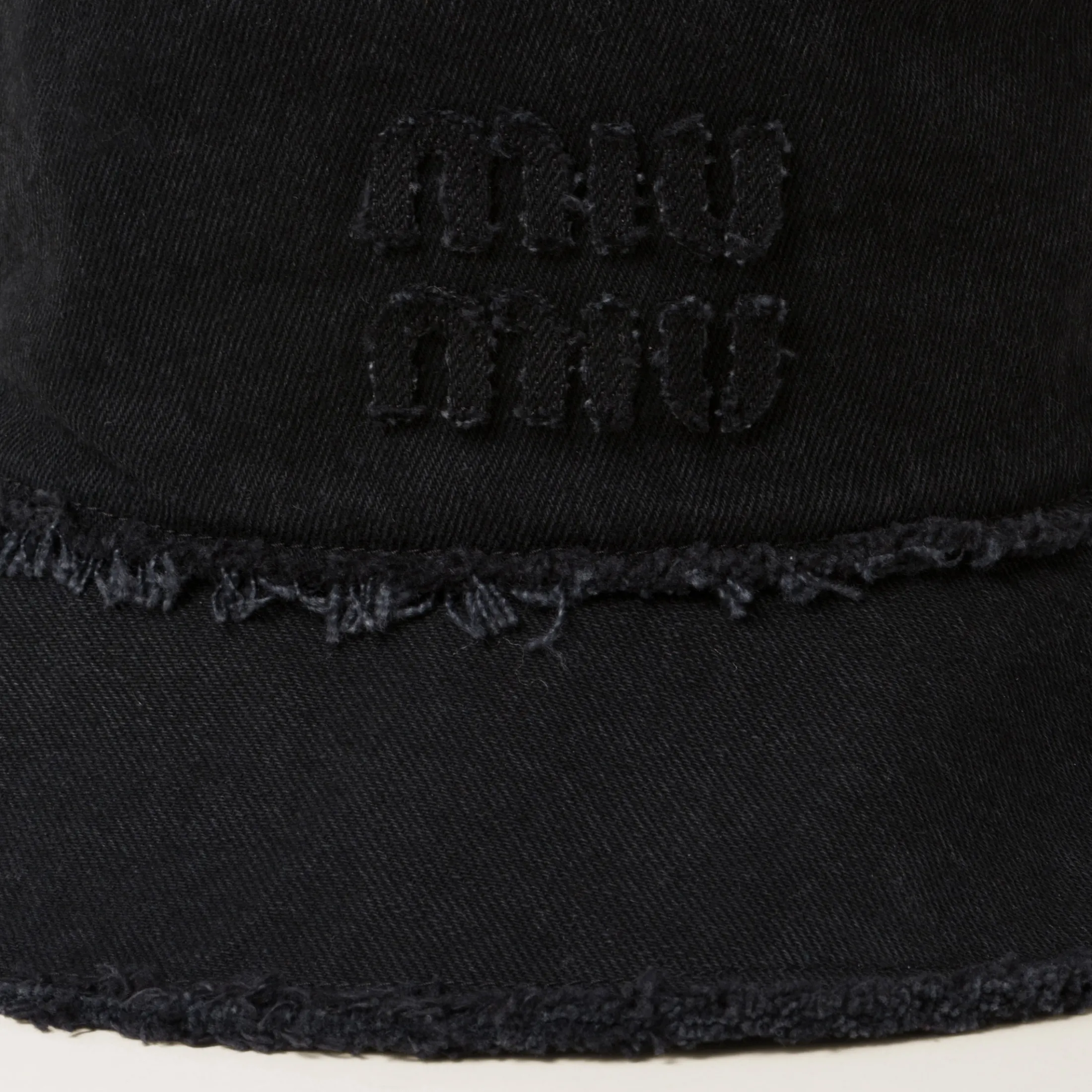 Black Denim Bucket Hat | Miu Miu