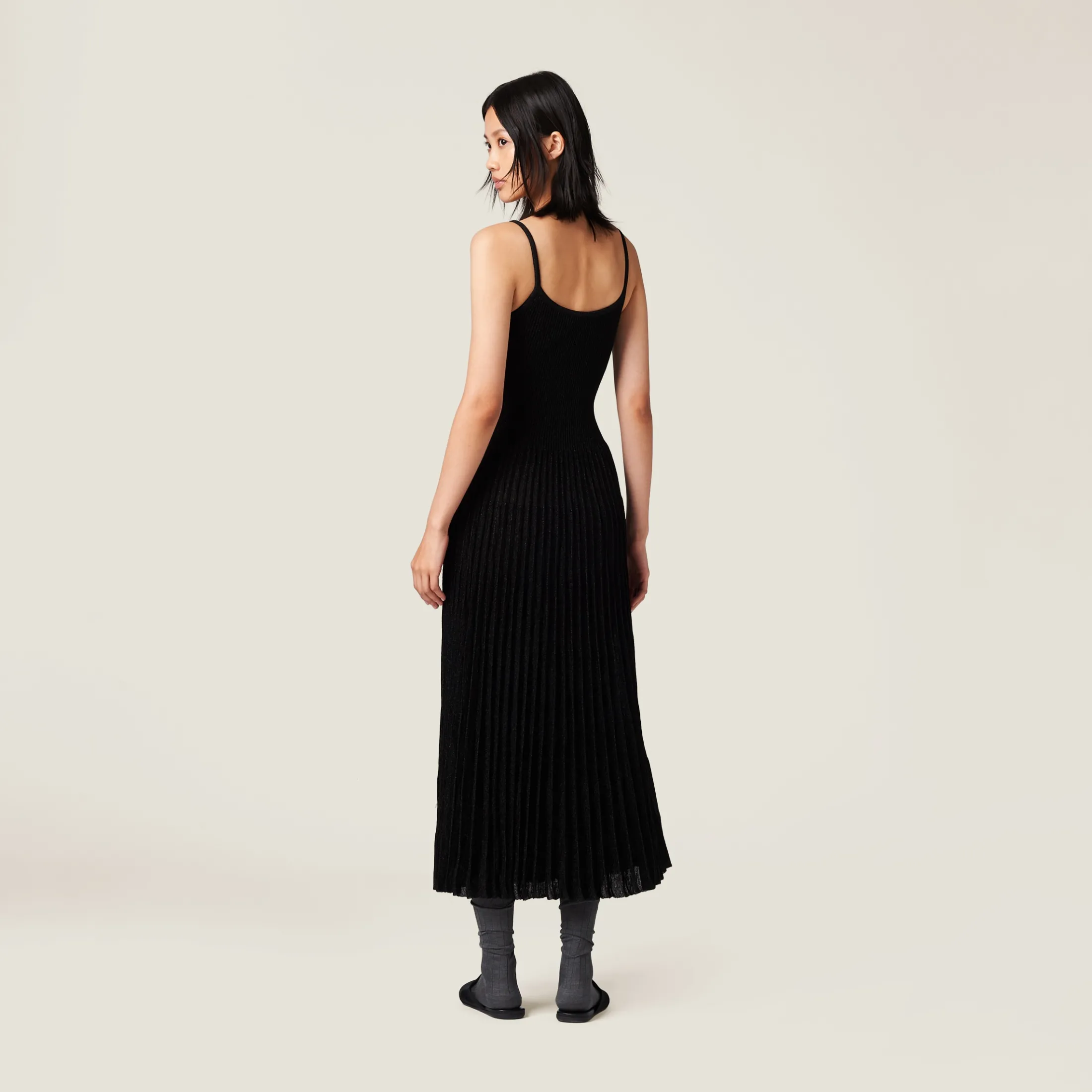 Black Dress With Logo | Miu Miu