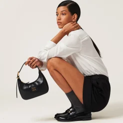 Black Grain De Poudre Bermudas | Miu Miu