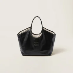 Black Ivy  Leather Bag | Miu Miu