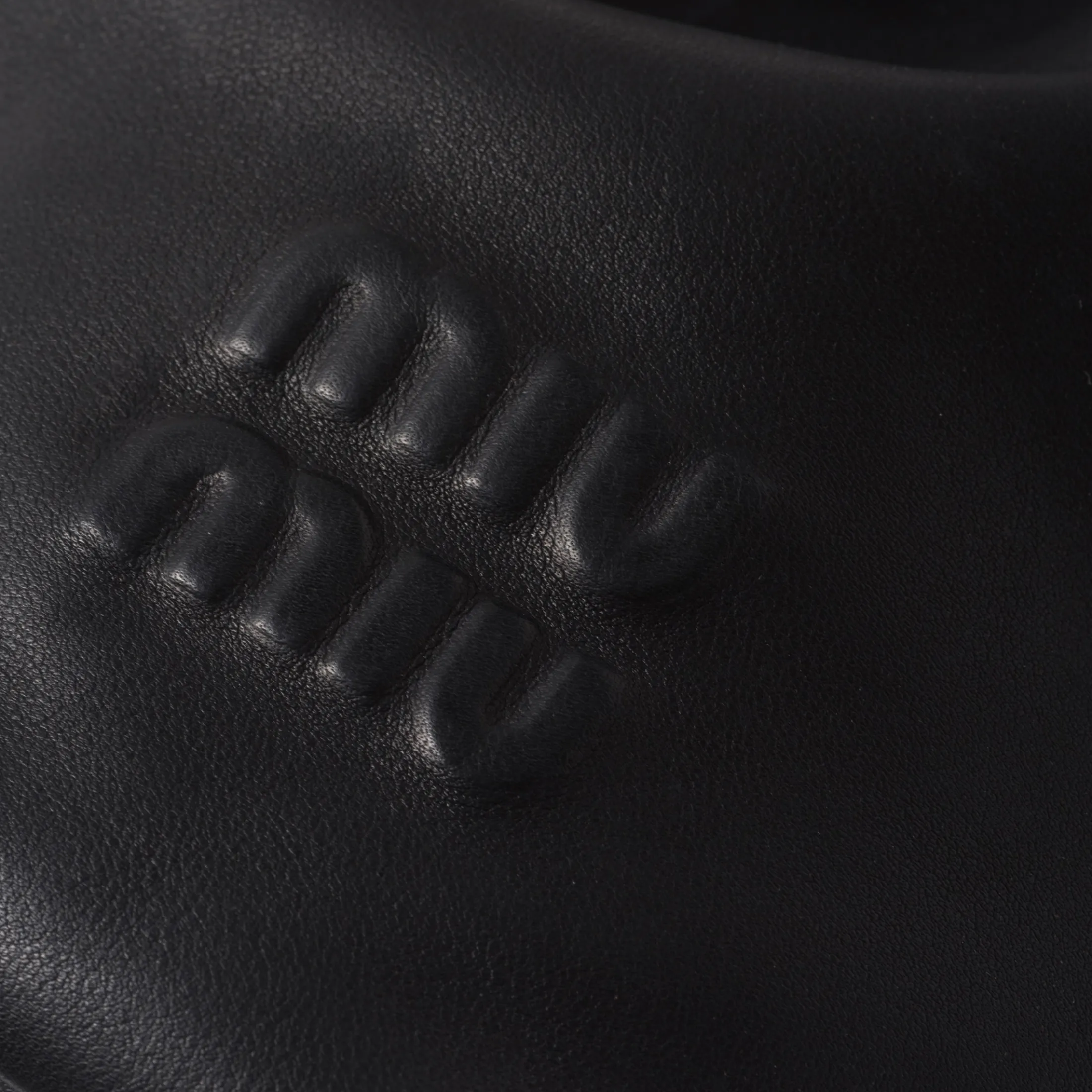 Black Leather Bucket Bag | Miu Miu