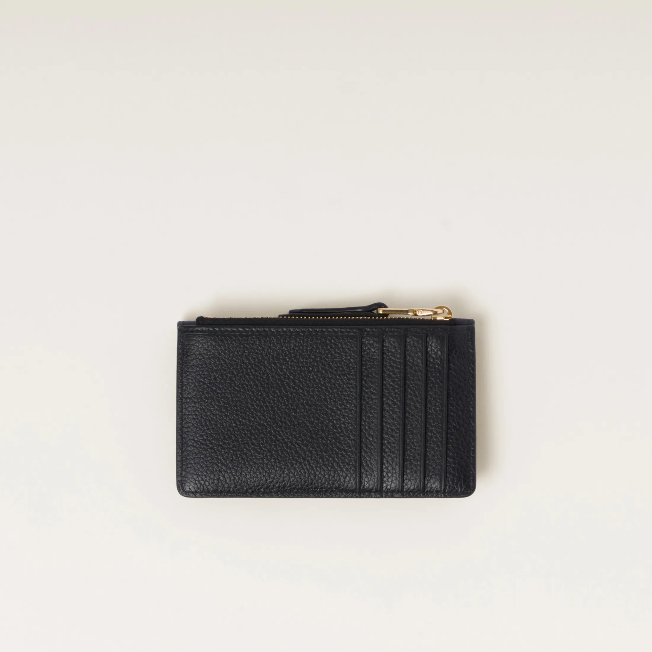 Black Leather Card Holder | Miu Miu