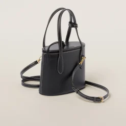 Black Leather Handbag | Miu Miu