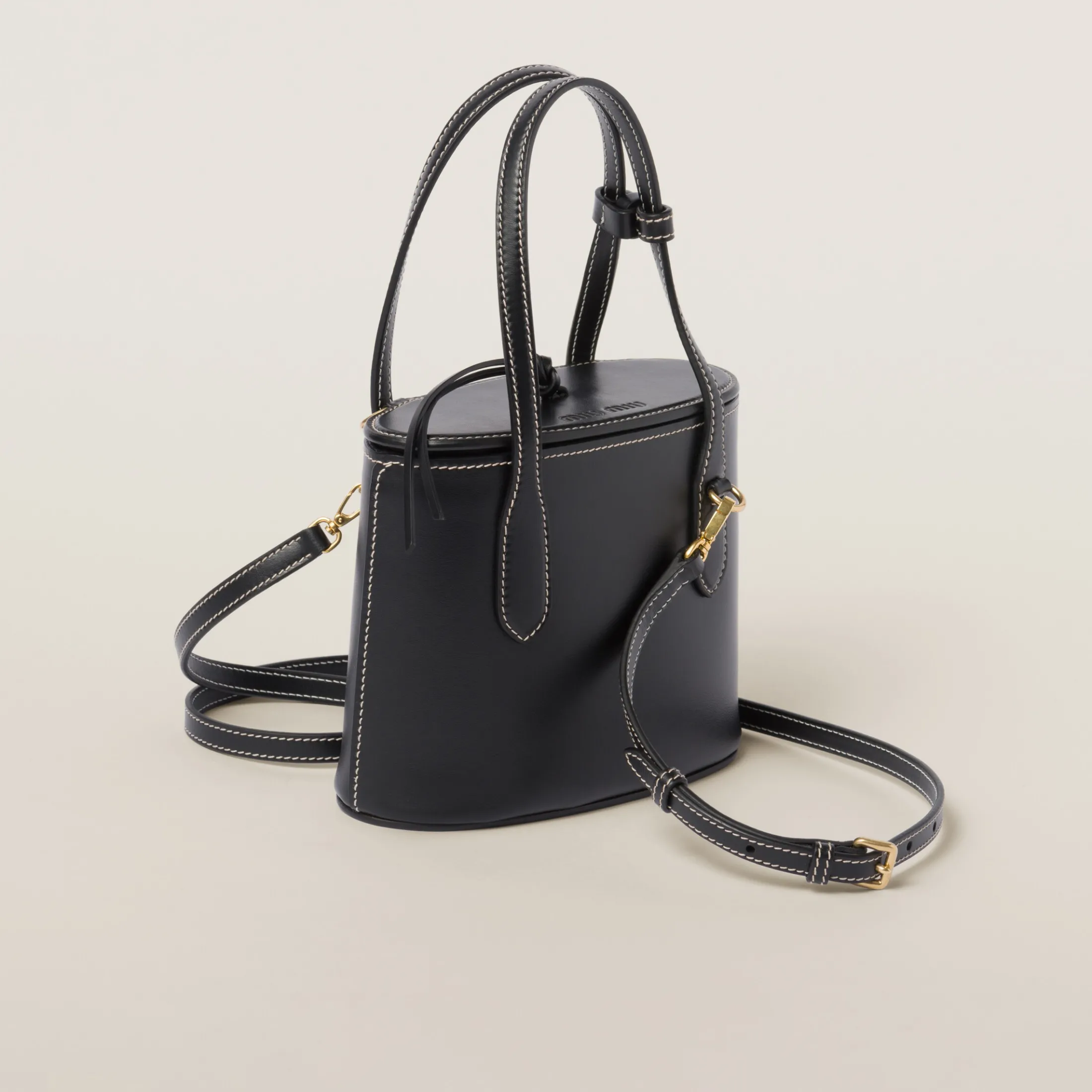 Black Leather Handbag | Miu Miu