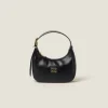 Black Leather Hobo Bag | Miu Miu