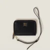 Black Leather Passport Holder | Miu Miu