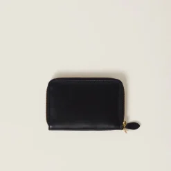 Black Leather Passport Holder | Miu Miu