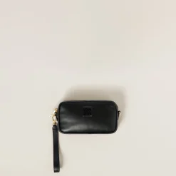 Black Leather Pouch | Miu Miu