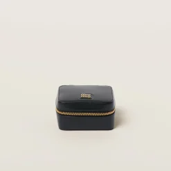 Black Luggage Accessories With Leather Case | Miu Miu