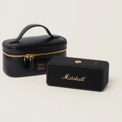 Black Marshall X Miu Miu Speaker With Leather Case | Miu Miu