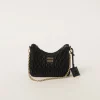 Black Matelassé Nappa Leather Shoulder Bag | Miu Miu
