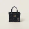 Black Matelassé Nappa Leather Handbag | Miu Miu