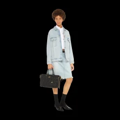 Black Matelassé Nappa Leather Handbag | Miu Miu