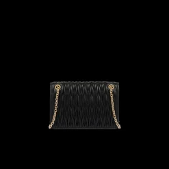Black Matelassé Nappa Leather Mini-bag | Miu Miu