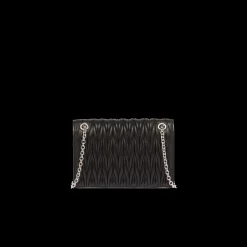 Black Matelassé Nappa Leather Mini-bag | Miu Miu
