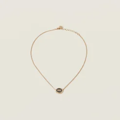 Black Metal Necklace | Miu Miu