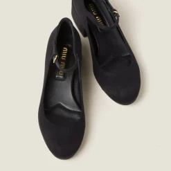 Black Moiré Fabric Pumps | Miu Miu