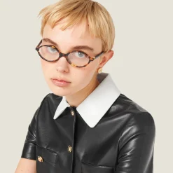Black Nappa Leather Dress | Miu Miu