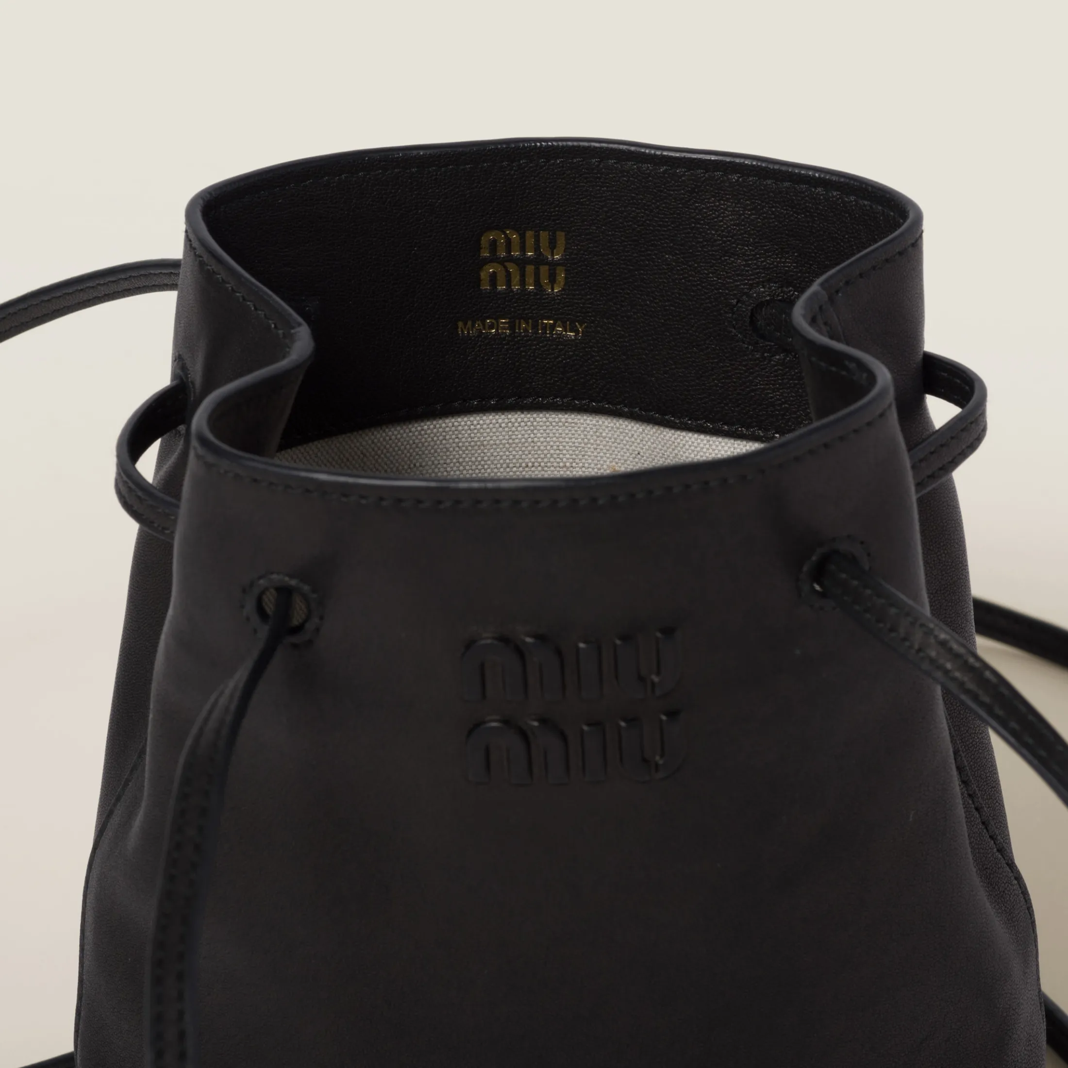 Black Nappa Leather Mini-bag | Miu Miu