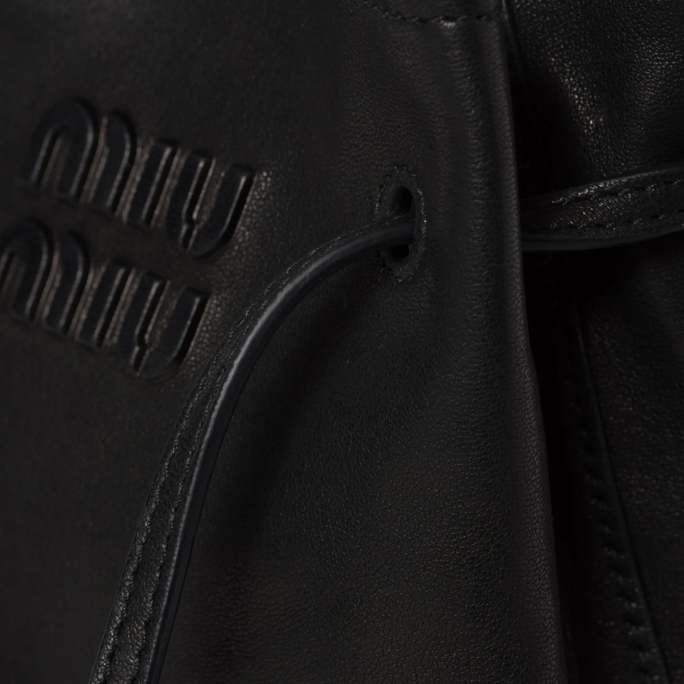 Black Nappa Leather Mini-bag | Miu Miu