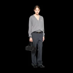 Black Nappa Leather Pocket Top-handle Bag | Miu Miu